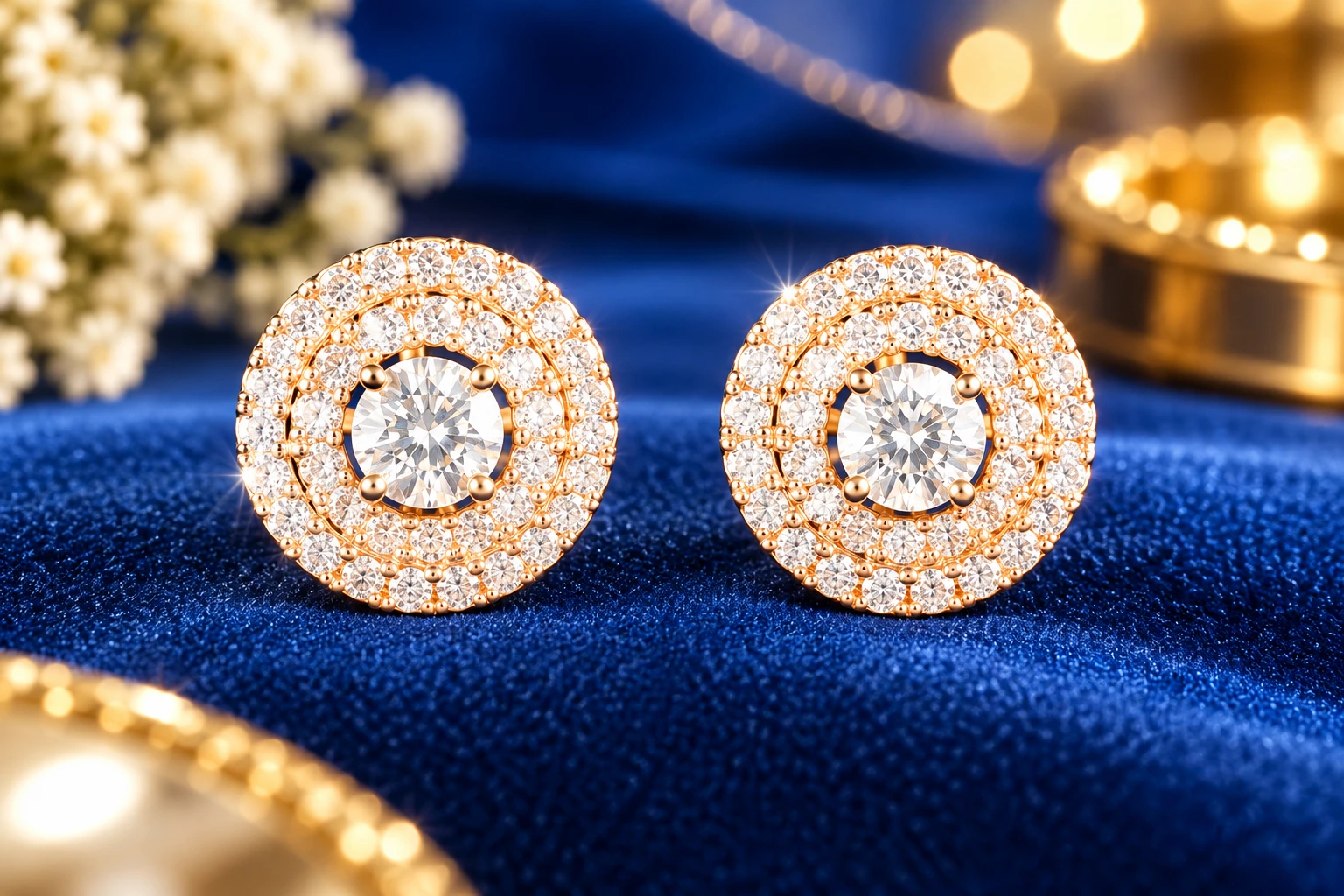 sparkling stones for a luxurious, eye-catching finish silver earrings